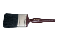 Кисть плоская "Декор" 3/4" (20 мм), натуральная черная щетина, деревянная ручка MATRIX