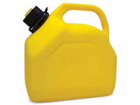 Канистра для бензина Rezoil LUX пластиковая 10л (Желтая, "куб", встроенная лейка) 03.011.00044