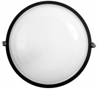Светильник уличный Светозар влагозащищенный, круг, цвет черный, 60Вт SV-57251-B