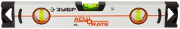 Уровень Зубр "ACURATE 3" коробчатый усиленный, 3 ампулы, 80см 34593-080