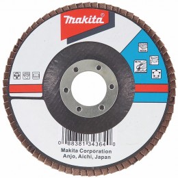 Диск Makita лепестковый, ф125х22мм, К80, д\ровн пов, д\дер, мет, пласт D-27305