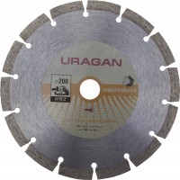 Круг отрезной алмазный Uragan сегментный, для УШМ, 115х22,2мм 909-12111-115