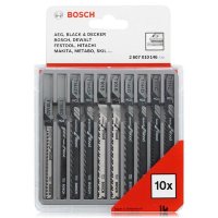 Набор пилок для лобзика Bosch 10шт,Т-серия,д\дер,пластик