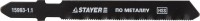 Полотна Stayer Profi для эл/лобзика, HSS, по металлу (1-3мм), EU-хвост., шаг 1,2мм, 106мм, 3шт 159951-1.2