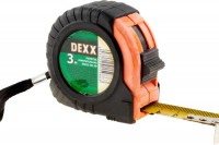 Рулетка DEXX, обрезиненный пластиковый корпус, 3мх18мм 34011-03-18