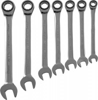 Набор ключей гаечных комбинированных трещоточных на держателе, 10-19 мм, 7 предметов Jonnesway W45107S