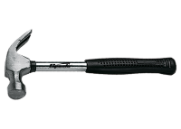 Молоток-гвоздодер, 450 г, боек 27 мм, металлическая трубчатая обрезиненная рукоятка SPARTA