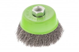 Щетка на УШМ Сибртех чашка пушистая 75мм с резьбой М14 MX746047