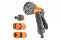 Пистолет STARTUL GARDEN распылитель 8-позиц.+набор фитинга ST6010-10