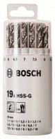 Набор сверл по металлу Bosch 19пр. HSS-G,ф1-10мм 2.607.018.361