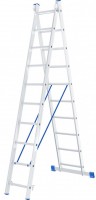 Лестница двухсекционная алюминиевая Сибртех 2 х 10 ступеней