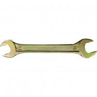 Ключ рожковый, 8х9 мм, желтый цинк СибрТех 14302