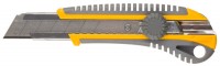 Нож Stayer Master металлический обрезиненный корпус, автостоп, 18мм 09143