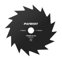 Нож для триммера Patriot TBS-16, D=230*25,4мм, толщина 1,6 мм 16 - зубый 809115215