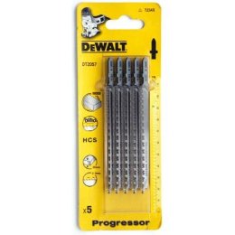 Пилки для лобзика DeWalt 5шт,HCS,116\91\2-3мм,рез-65мм,быстр\пропил(T234Х)