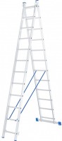 Лестница двухсекционная алюминиевая Сибртех 2 х 12 ступеней