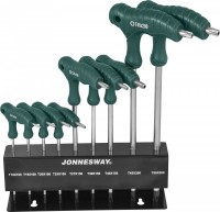 Набор ключей торцевых TORX® с рукояткой с центрированным штифтом Т10-Т50, 9 предметов Jonnesway H10MT09S