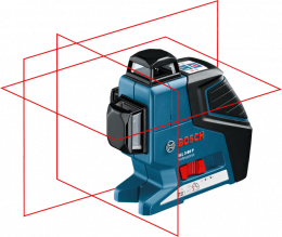 Линейный лазерный нивелир Bosch GLL 3-80 P + вкладка под L-Boxx 0.601.063.305