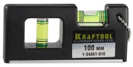 Уровень Kraftool Pro "МИНИ" с магнитом, 2 ампулы, 100мм 1-34861-010