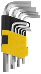 Набор Stayer Ключи Master имбусовые короткие, Cr-V, сатинированное покрытие, пластик. держатель, HEX 1,5-10мм, 9 пред 2740-H9