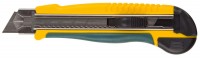 Нож Kraftool Expert с сегментирован лезвием, двухкомпонент корпус, автостоп, допфиксатор, кассета на 5 лезвий, 25 мм 09197