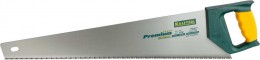 Ножовка Kraftool Pro"PREMIUM", 3-х гранный, закаленный зуб, двухкомп пластик ручка, для твердой древесины,7TPI, 550мм 15111-55