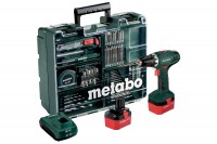 Аккумуляторный шуруповёрт Metabo BS 12 NiCd Set 602194880 + набор стекло