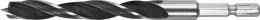Сверло Зубр Профи по дереву, М-образная заточка, шестигранный хвостовик 1/4", 10х120мм 29423-120-10