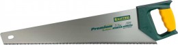 Ножовка KraftoolPro "PREMIUM",3-х гранный, закаленный зуб,двухкомп пластик ручка,для твердой древесины,7TPI,500мм 15111-50